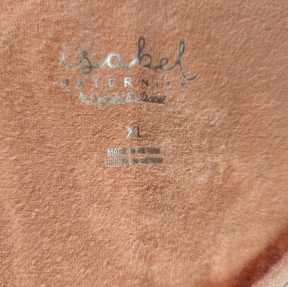 Isabel Maternity by Ingrid & Isabel peach floral dress Size XL - Picture 3 of 7